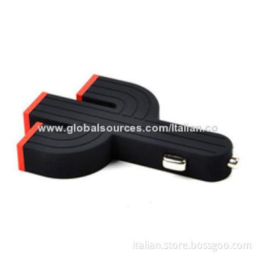 Portable 4.2A 3 Ports USB Car Charger, 50-60Hz AC Input Frequency, CE, RoHS Marks
